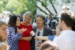 Amsterdam 20 augustus 2015
Winterpresentatie SBS6 in artis. Kim Lian v d Meij Dirk Zeelenberg  en Sandra Ysbrandy