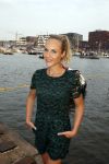 Amsterdam 19 augustus 2015 
Div bn ers eten bij restaurant op brug bij sail. Kimberley Klaver met Guido Spek
