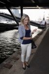 Amsterdam 19 augustus 2015 
Div bn ers eten bij restaurant op brug bij sail. Liza Sips