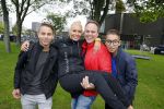 Amsterdam 6 september 2015
ALS Amsterdam City Swim in de grachten van Amsterdam met veel bekende nederlanders.
Mariska Bauer met Frans en zonen Christiaan en Jan