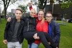 Amsterdam 6 september 2015
ALS Amsterdam City Swim in de grachten van Amsterdam met veel bekende nederlanders.
Mariska Bauer met Frans en zonen Christiaan en Jan