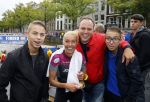 Amsterdam 6 september 2015
ALS Amsterdam City Swim in de grachten van Amsterdam met veel bekende nederlanders.
Mariska Bauer met Frans en zonen Christiaan en Jan