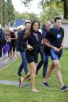 Amsterdam 6 september 2015
ALS Amsterdam City Swim in de grachten van Amsterdam met veel bekende nederlanders.
Mariska Hulscher kwam met vriend Toon en zijn kinderen