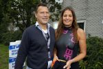 Amsterdam 6 september 2015
ALS Amsterdam City Swim in de grachten van Amsterdam met veel bekende nederlanders.
Mariska Hulscher kwam met vriend Toon en zijn kinderen