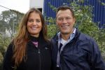Amsterdam 6 september 2015
ALS Amsterdam City Swim in de grachten van Amsterdam met veel bekende nederlanders.
Mariska Hulscher kwam met vriend Toon en zijn kinderen