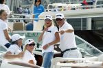 Amsterdam 19 augustus 2015
Milika Peterzon en Jurgen Smit met vrienden op de boot tijdens Sail 2015