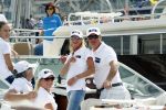 Amsterdam 19 augustus 2015
Milika Peterzon en Jurgen Smit met vrienden op de boot tijdens Sail 2015