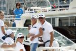 Amsterdam 19 augustus 2015
Milika Peterzon en Jurgen Smit met vrienden op de boot tijdens Sail 2015