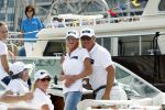 Amsterdam 19 augustus 2015
Milika Peterzon en Jurgen Smit met vrienden op de boot tijdens Sail 2015