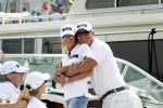 Amsterdam 19 augustus 2015
Milika Peterzon en Jurgen Smit met vrienden op de boot tijdens Sail 2015