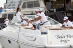 Amsterdam 19 augustus 2015
Milika Peterzon en Jurgen Smit met vrienden op de boot tijdens Sail 2015
