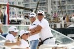 Amsterdam 19 augustus 2015
Milika Peterzon en Jurgen Smit met vrienden op de boot tijdens Sail 2015