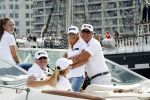 Amsterdam 19 augustus 2015
Milika Peterzon en Jurgen Smit met vrienden op de boot tijdens Sail 2015