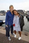 Amsterdam 19 augustus 2015 
Div bn ers eten bij restaurant op brug bij sail. Patty Brard met Antoine