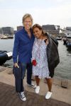 Amsterdam 19 augustus 2015 
Div bn ers eten bij restaurant op brug bij sail. Patty Brard met Antoine
