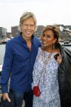 Amsterdam 19 augustus 2015 
Div bn ers eten bij restaurant op brug bij sail. Patty Brard met Antoine