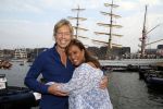Amsterdam 19 augustus 2015 
Div bn ers eten bij restaurant op brug bij sail. Patty Brard met Antoine