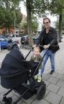 Amsterdam 1 september 2015 
Ronald de Boer met dochter achter de kinderwagen