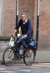 Amsterdam 24 augustus 2015 
Ursul de Geer op de fiets