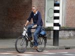 Amsterdam 24 augustus 2015 
Ursul de Geer op de fiets