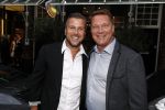 Amsterdam 2 september 2016
Diner voor Albert Verlinde met zijn oud rtl boulevard collega's bij le Garage. Albert met Winston Gerschtanowitz