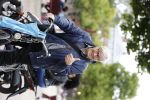 Amsterdam 12 augustus 2016
Barrie Stevens op de fiets in Amsterdam