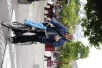 Amsterdam 12 augustus 2016
Barrie Stevens op de fiets in Amsterdam