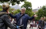 Amsterdam 12 augustus 2016
Barrie Stevens op de fiets in Amsterdam