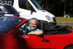 Hilversum 24 augustus 2016
Bas v Werven in zijn porsche cabrio.