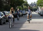 Amsterdam 3 september 2016 
Beertje v Beers met man en dochter op de fiets