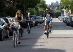 Amsterdam 3 september 2016 
Beertje v Beers met man en dochter op de fiets