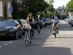 Amsterdam 3 september 2016 
Beertje v Beers met man en dochter op de fiets