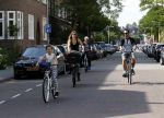 Amsterdam 3 september 2016 
Beertje v Beers met man en dochter op de fiets