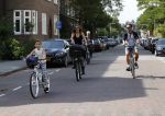 Amsterdam 3 september 2016 
Beertje v Beers met man en dochter op de fiets