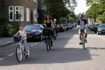 Amsterdam 3 september 2016 
Beertje v Beers met man en dochter op de fiets