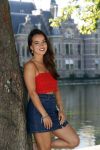 Den Haag 25 augustus 2015
Bibi Breijman bij de hofvijver in Den Haag. Bibi vlogt tegenwoordig.
