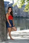Den Haag 25 augustus 2015
Bibi Breijman bij de hofvijver in Den Haag. Bibi vlogt tegenwoordig.