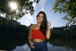 Den Haag 25 augustus 2015
Bibi Breijman bij de hofvijver in Den Haag. Bibi vlogt tegenwoordig.