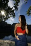 Den Haag 25 augustus 2015
Bibi Breijman bij de hofvijver in Den Haag. Bibi vlogt tegenwoordig.