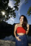 Den Haag 25 augustus 2015
Bibi Breijman bij de hofvijver in Den Haag. Bibi vlogt tegenwoordig.