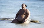 ibiza 19 augustus 2016
Herman den Blijker en zijn vrouw Jacqueline met zoon Matz op vakantie op ibiza.
