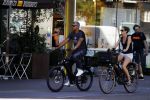 Amsterdam 25 augustus 2016
Frank Rijkaard met zijn vrouw Stephanie op de fiets.