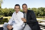 Hilversum 24 augustus 2016 
Frans en Dorus Bauer bij presentatie programma Tros