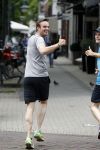 Amsterdam 22 juni 2016  
Giedo v d Garde en ... hard aan het lopen.