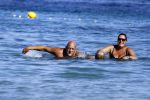 ibiza 19 augustus 2016
Herman den Blijker en zijn vrouw Jacqueline met zoon Matz op vakantie op ibiza.