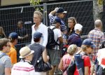 Spa Francorchamps 27 augustus 2016
Jeroen Pauw met (een) vriendin bij de GP Formule 1 F1 op het circuit van Spa