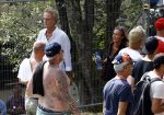Spa Francorchamps 27 augustus 2016
Jeroen Pauw met (een) vriendin bij de GP Formule 1 F1 op het circuit van Spa