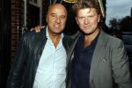 Amsterdam 2 september 2016
Diner voor Albert Verlinde met zijn oud rtl boulevard collega's bij le Garage. John v d Heuvel en Beau v Erven Dorens