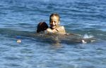 ibiza 19 augustus 2016
Herman den Blijker en zijn vrouw Jacqueline met zoon Matz op vakantie op ibiza.