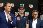 Amsterdam 30 augustus 2016
Presentatie Tag Heuer horloge van Max Verstappen. Robert Doornbos en Jan lammers